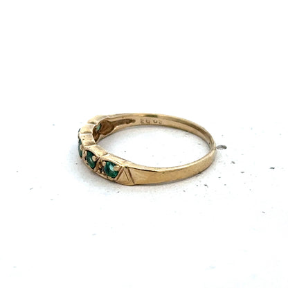 9ct yellow gold ring size N1/2 (sh25567l)