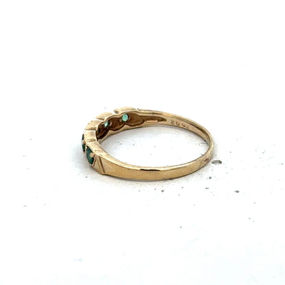 9ct yellow gold ring size N1/2 (sh25567l)