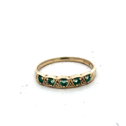 9ct yellow gold ring size N1/2 (sh25567l)