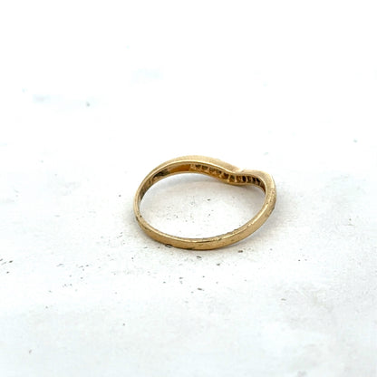 9ct yellow gold diamond ring size P1/2 (sh27320b)