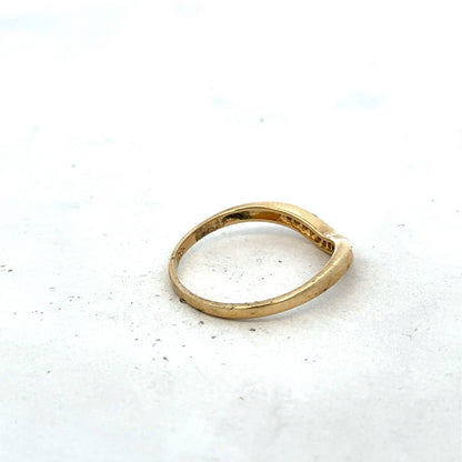 9ct yellow gold diamond ring size P1/2 (sh27320b)