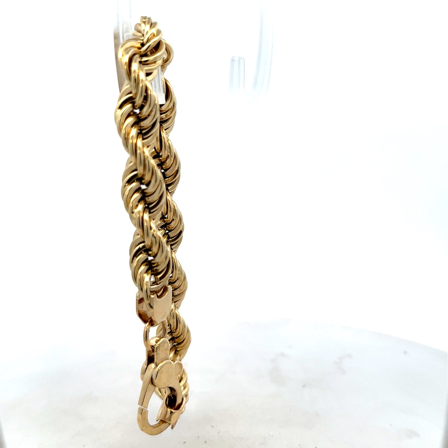 9ct yellow gold rope bracelet 25.6g (sh25614l)