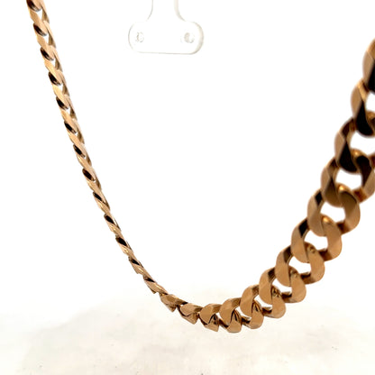 9ct yellow gold curb chain 98.4g (sh25730l)