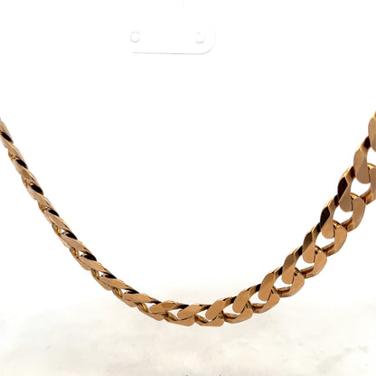 9ct yellow gold curb chain 98.4g (sh25730l)
