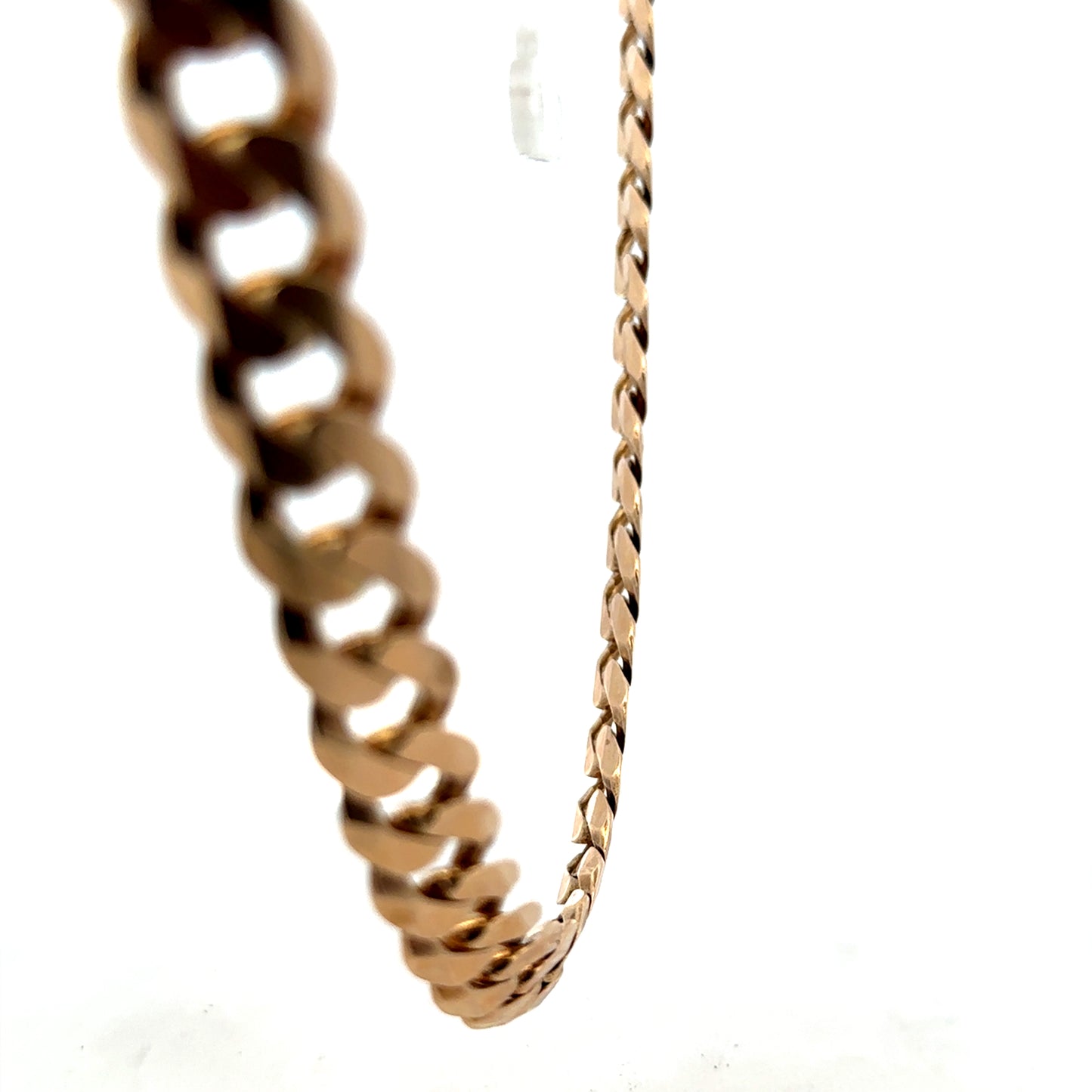 9ct yellow gold curb chain 98.4g (sh25730l)