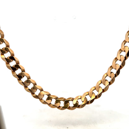 9ct yellow gold curb chain 98.4g (sh25730l)