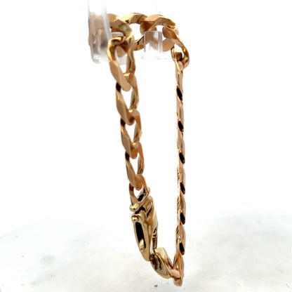 9ct yellow gold curb bracelet 48g (sh25729l)