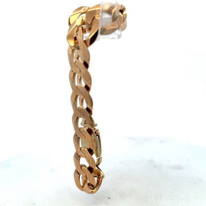 9ct yellow gold curb bracelet 48g (sh25729l)