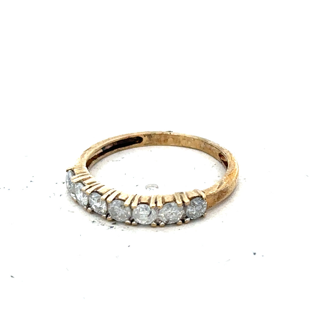 9ct gold diamond eternity ring by Carat featuring a half-carat of sparkling diamonds encircling the band.