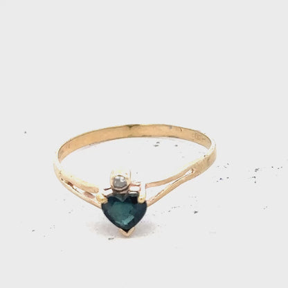 9ct yellow gold ring size N1/2 (sh26646b)
