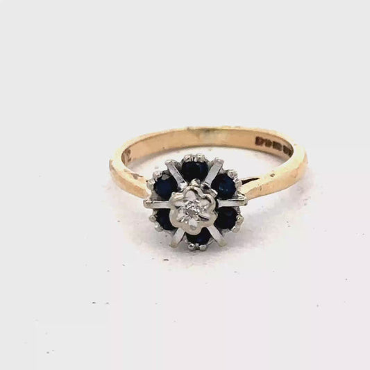 9ct yellow gold ring size J (sh25595l)