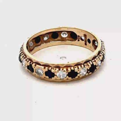 9ct yellow gold ring size M1/2 (Sh25218l)