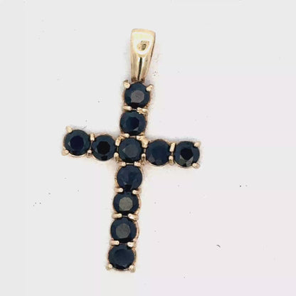9ct yellow cross pendant sh26513b