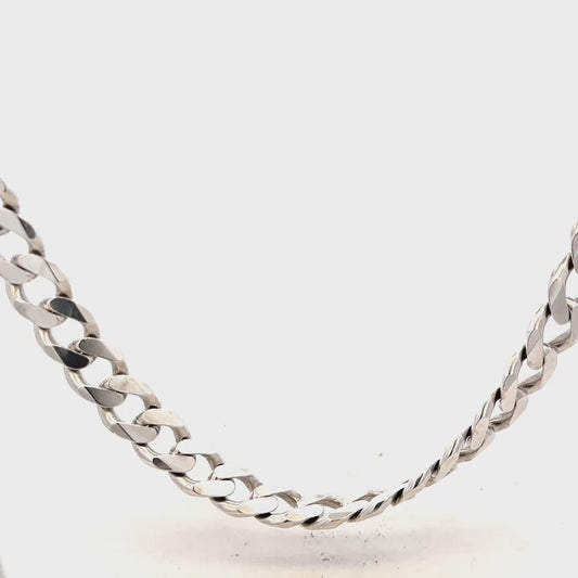 Silver curb chain 91.8g (sh26373b)