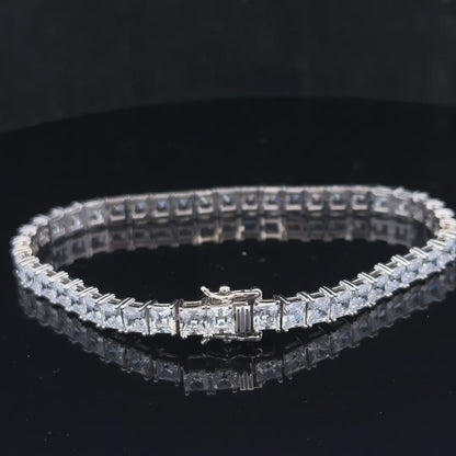 Silver tennis bracelet 15.6g (sh24968l)