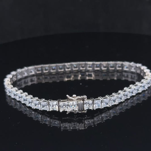 Silver tennis bracelet 15.6g (sh24968l)