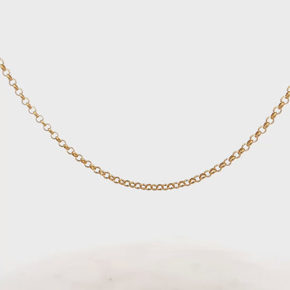 9ct yellow gold belcher chain 5.2g (sh26667b)