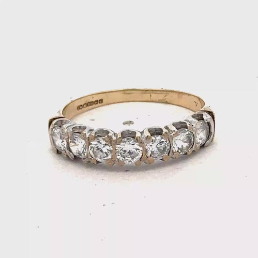 9ct yellow gold ring size Q (sh25600l)