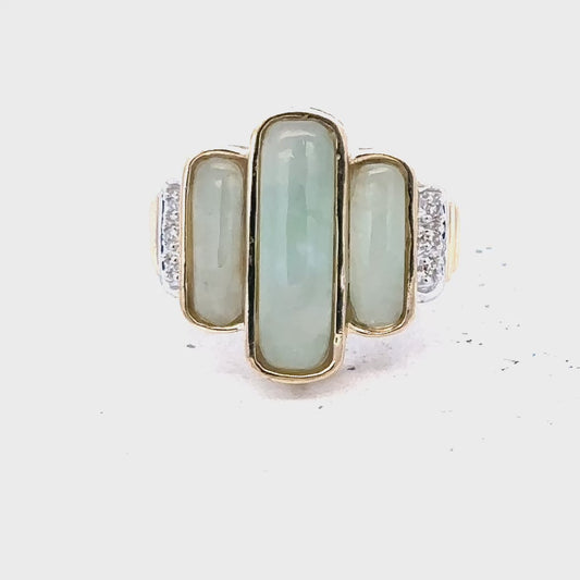 9ct yellow gold diamond ring size K (sh26500b)