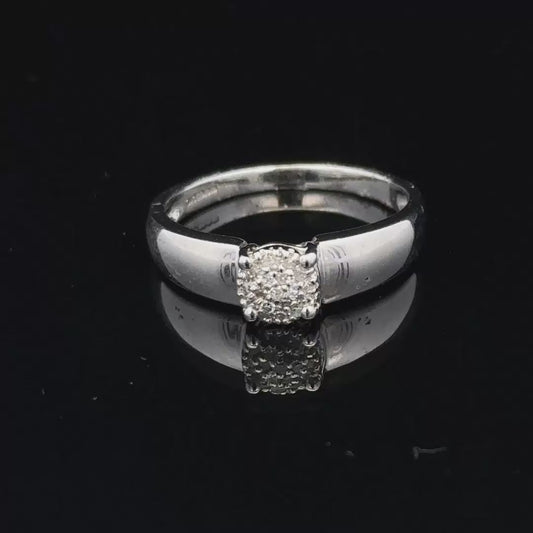 9ct white gold diamond ring, size N1/2 (sh22083l)