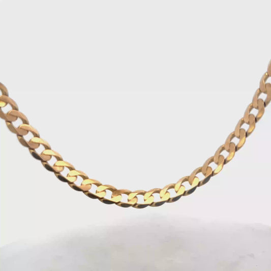 9ct yellow gold curb chain 47.6g (sh27488b)