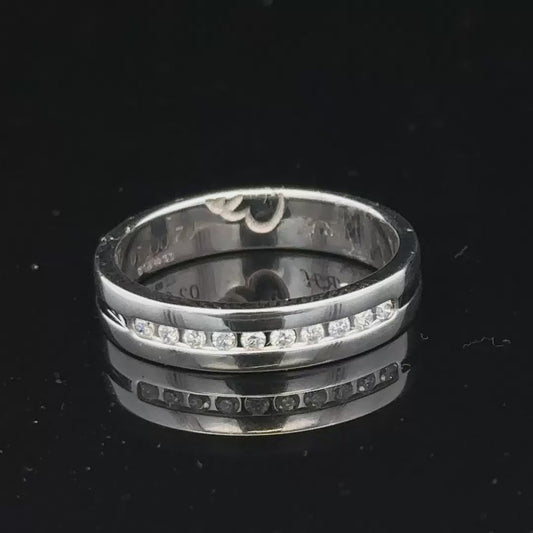 9ct white gold 0.20 carat diamond ring size M (sh24380l)
