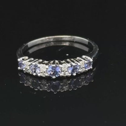 9ct white gold diamond ring size P (sh25327l)