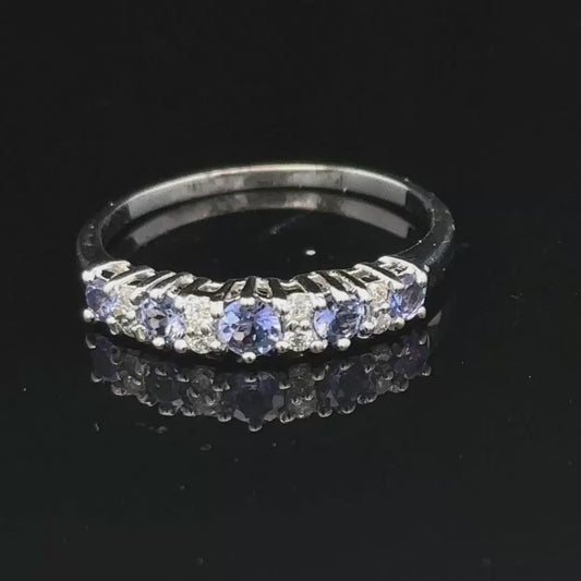 9ct white gold diamond ring size P (sh25327l)