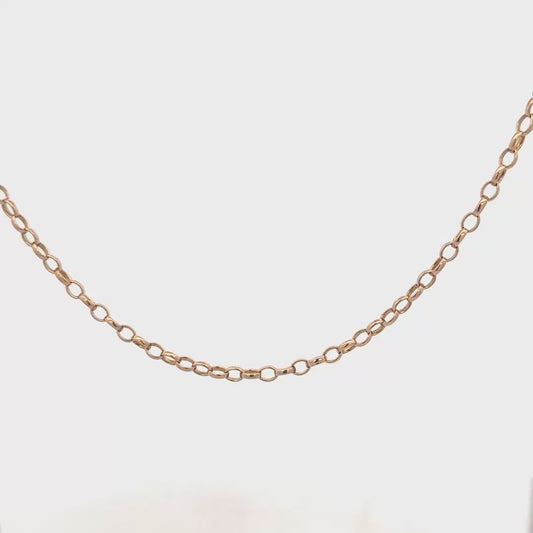 9ct yellow gold belcher chain 11.1g (sh26252b)
