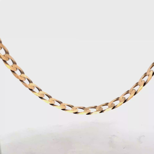 9ct yellow gold curb chain 30.1g (sh27230b)