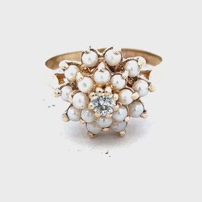 9ct Gold Diamond Ring