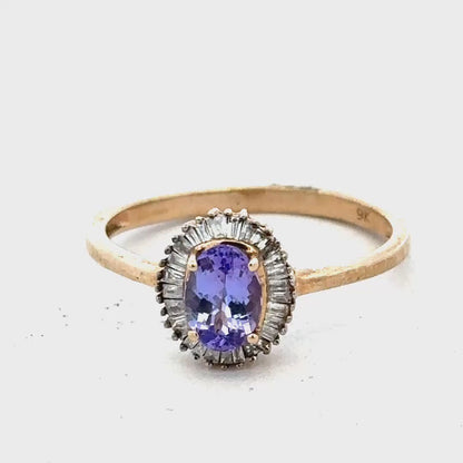 9ct yellow gold diamond ring size T