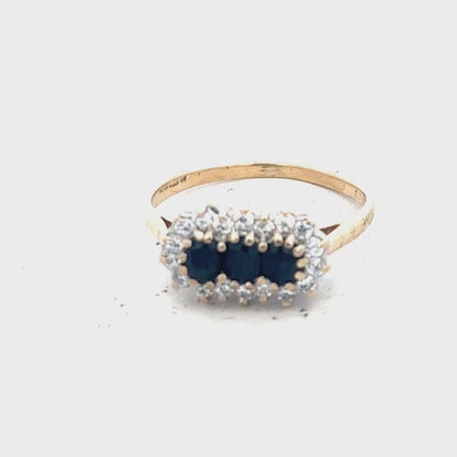 9ct yellow gold ring size M (sh26450b)