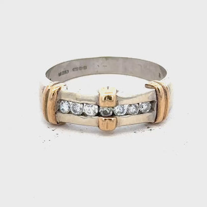 9ct white gold diamond ring