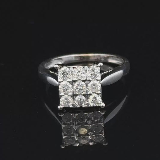 9ct white gold half carat diamond ring sh24942l