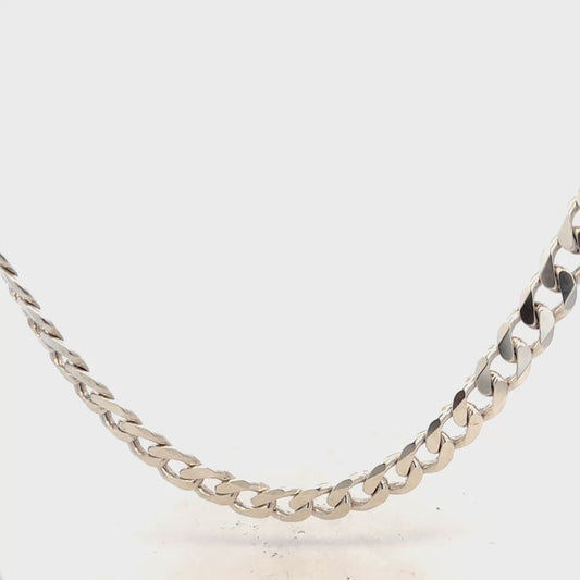Silver curb chain 66.7g (sh26229b)