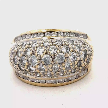 9ct yellow gold ring size U (sh27145b)