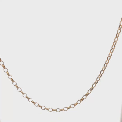9ct yellow gold belcher chain 10.2g (sh25068l)