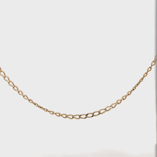 9ct yellow gold curb chain 5.9g (sh25049l)