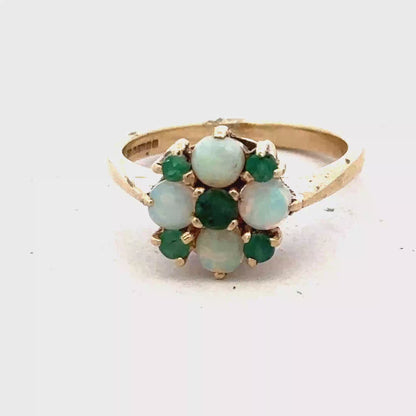 9ct yellow gold ring size M (sh25593l)
