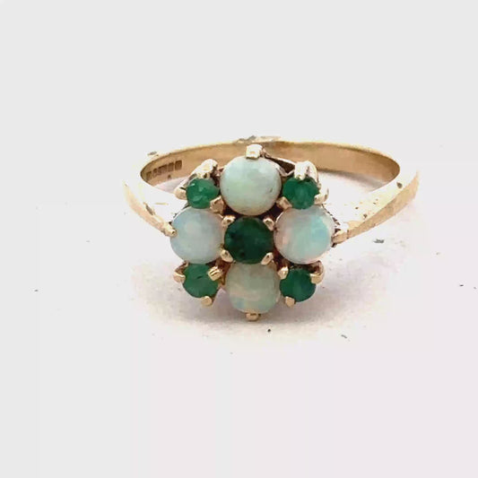 9ct yellow gold ring size M (sh25593l)