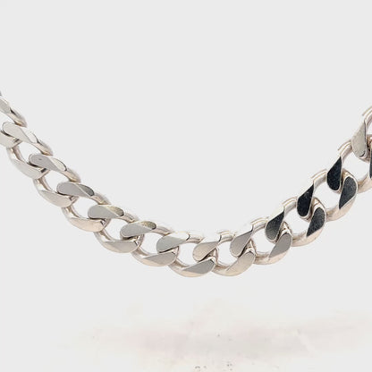 Silver curb chain 146.6g (sh26223b)