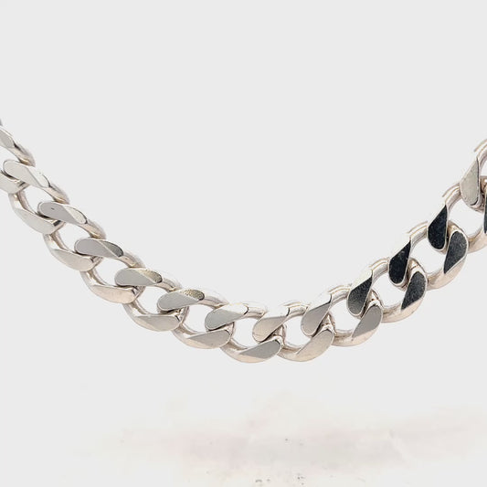 Silver curb chain 146.6g (sh26223b)