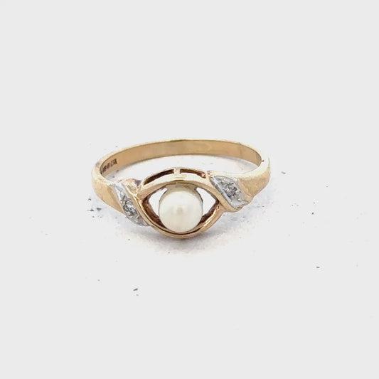 9ct yellow gold ring size K1/2 (sh26647b)