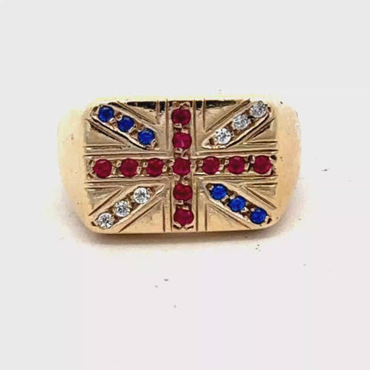 9ct yellow gold signet ring size Q1/2 (sh27345b)