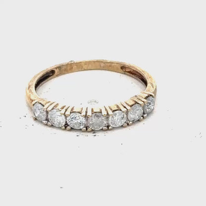 9ct Half Carat Diamond Eternity Ring