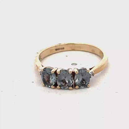 9ct yellow gold ring size L (sh25679l)
