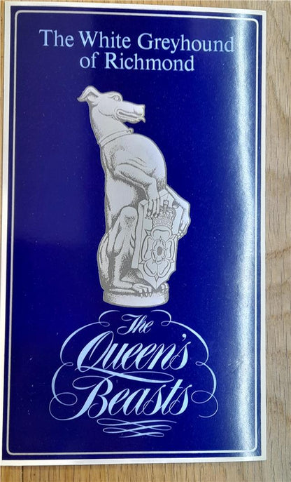 Reeves and Sons Queen's Beasts silver coin ingot with detailed design and silver finish, showcasing intricate craftsmanship.