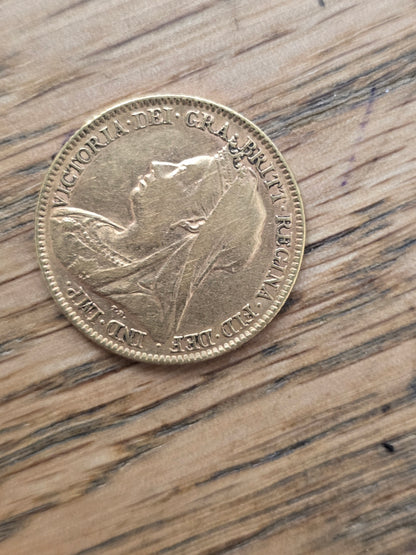 Victoria Old Head Gold Half Sovereign Coin (1893) – 22ct Bullion / Collectible