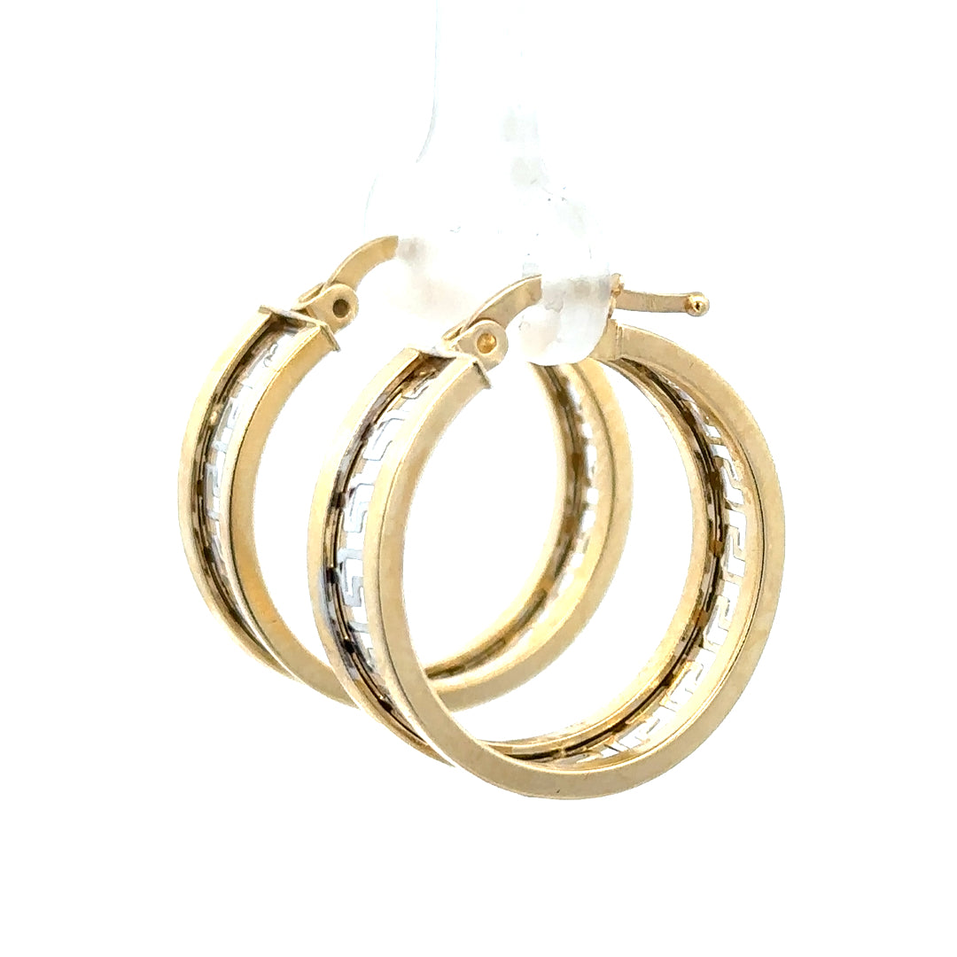 14ct yellow gold earrings with a simple, elegant design, weighing 4.2 grams, displayed on a neutral background.